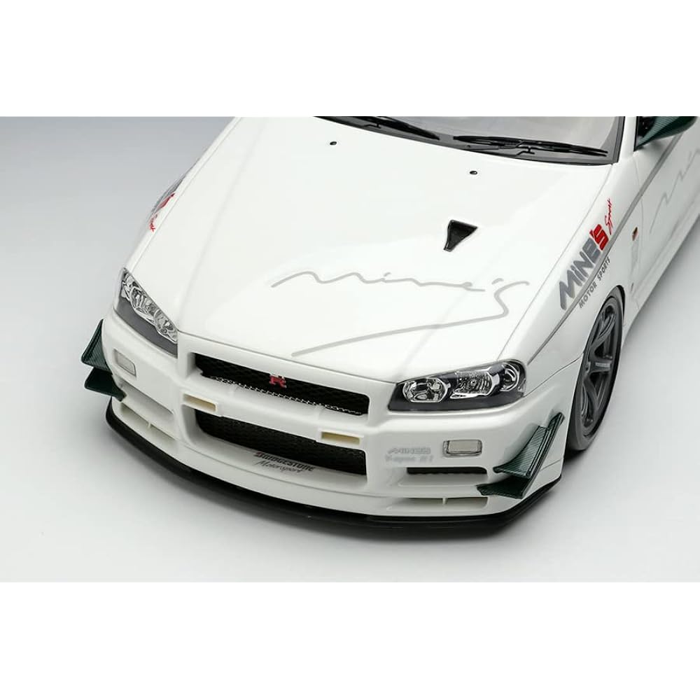 IDEA 1/18 Mines Skyline GT-R (BNR34) V・spec N1 2021 (Rays Wheel) Completed Product