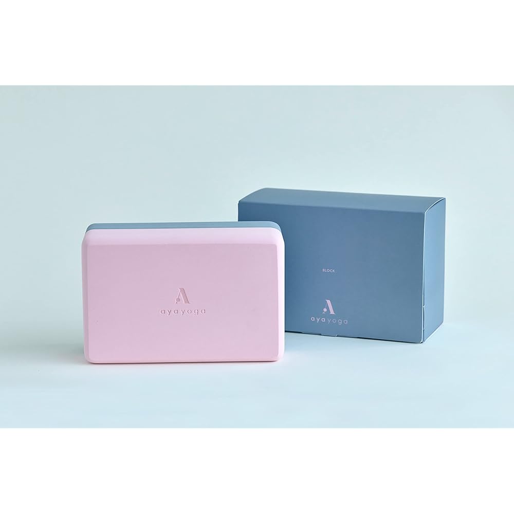 ayayoga BLOCK Yoga Block Produced by Yoga Creator aya Boxed EVA Yoga Block Posture Support Pink x Gray