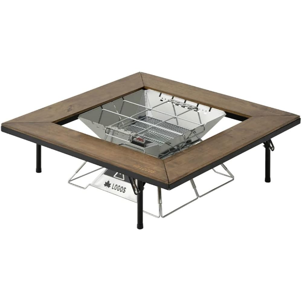 LOGOS Iron Wood Hearth Table 81064133 Camping Folding Outdoor Table