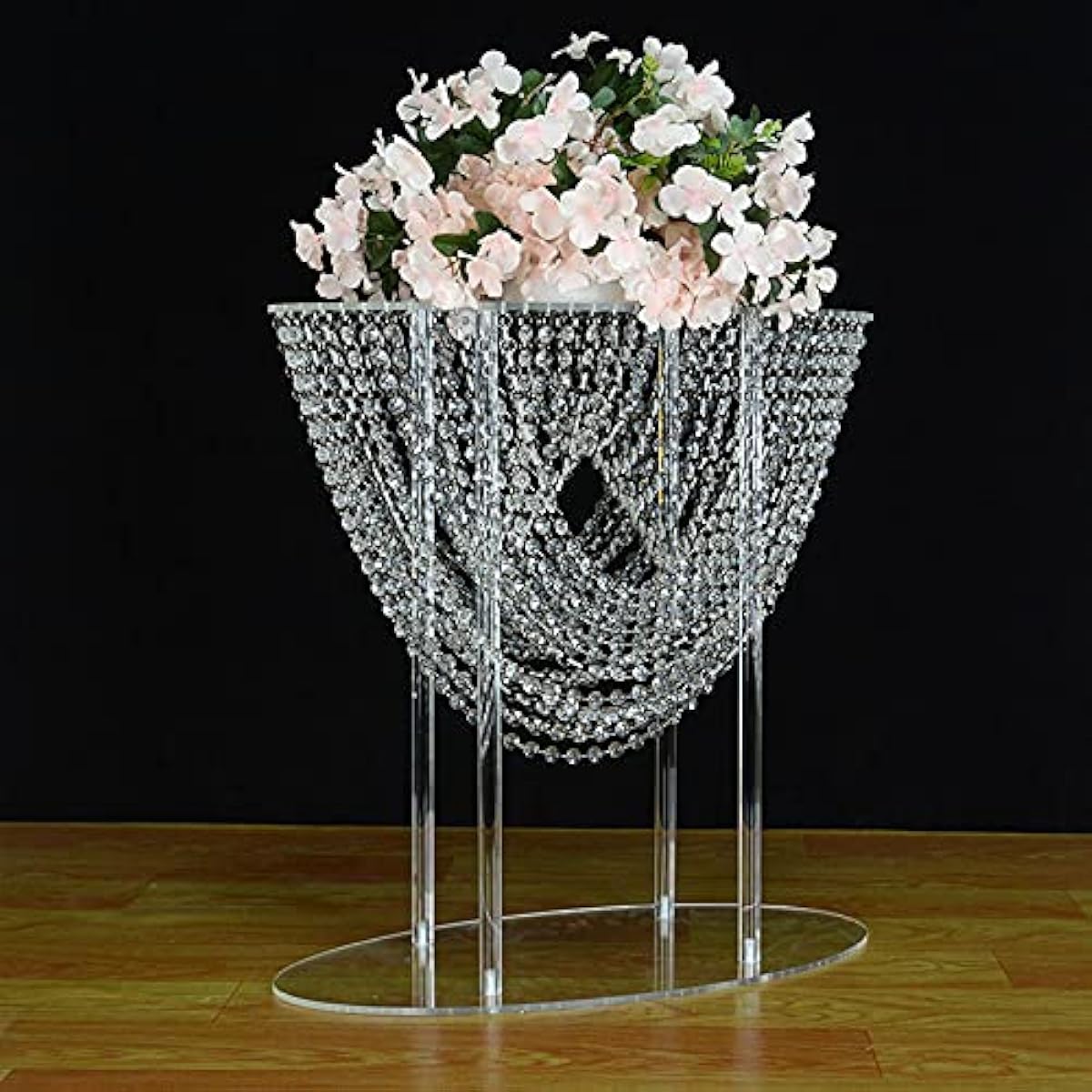 Simprefine 24" Tall Wedding Centerpieces Table Decorations Acrylic Clear Flower Stand Display Rack for Event Party Decorations