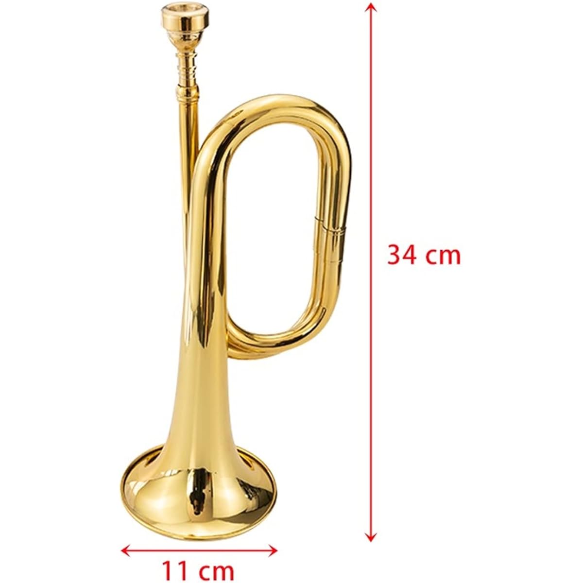 Trumpet 34cm Trumpet Charger Big Step Urgent Assembly Number Trumpet Instrument