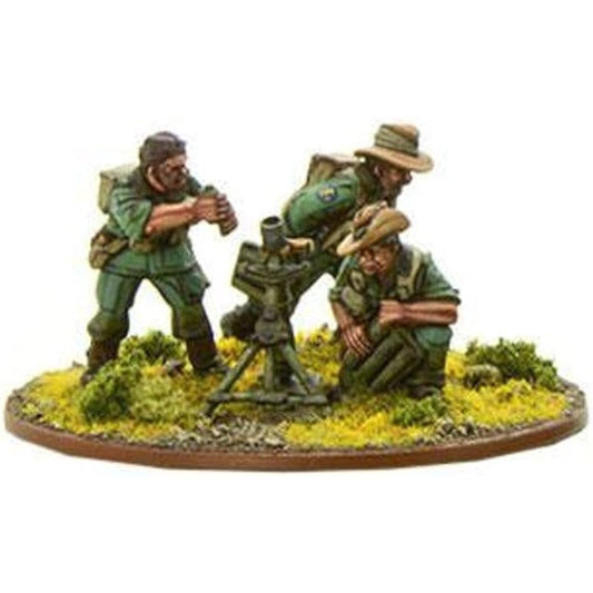 Warlord Games, Chindit Medium Mortar team, Bolt Action Wargaming Miniatures