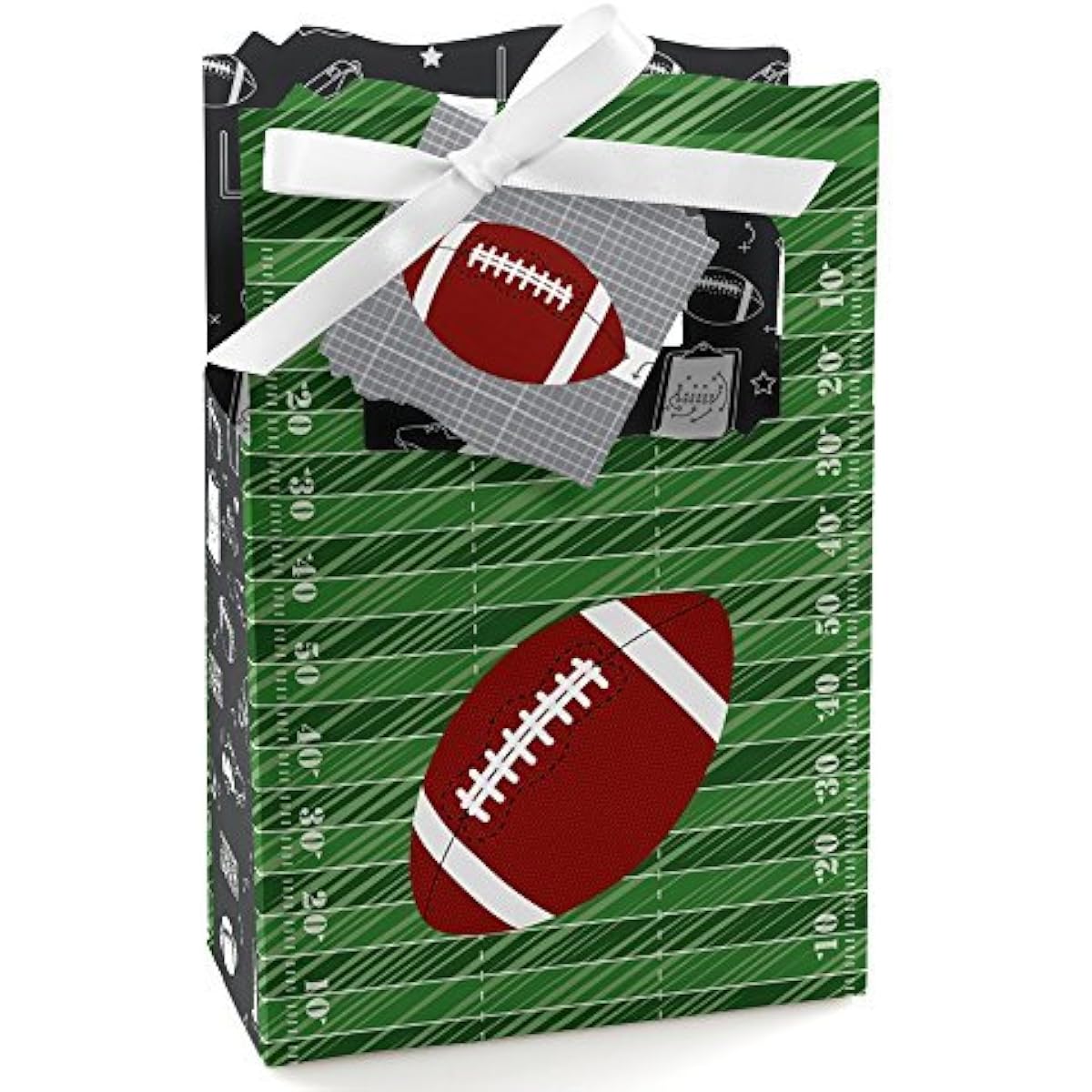 End Zone - Football - Baby Shower or Birthday Party Favor Box - Set of 12