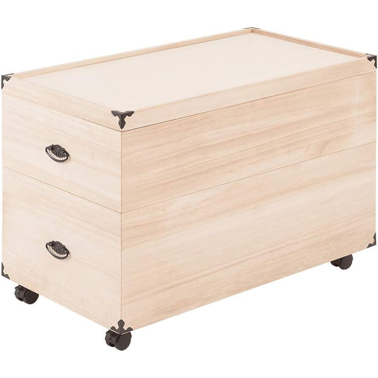 e stored in a closet, Hina dolls, May dolls, paulownia, Hina doll storage case, closet, paulownia dolls, costume box, costume case, costume case, paulownia box, with casters, paulownia chest, paulownia chest of drawers, paulownia chest of drawers, kimono