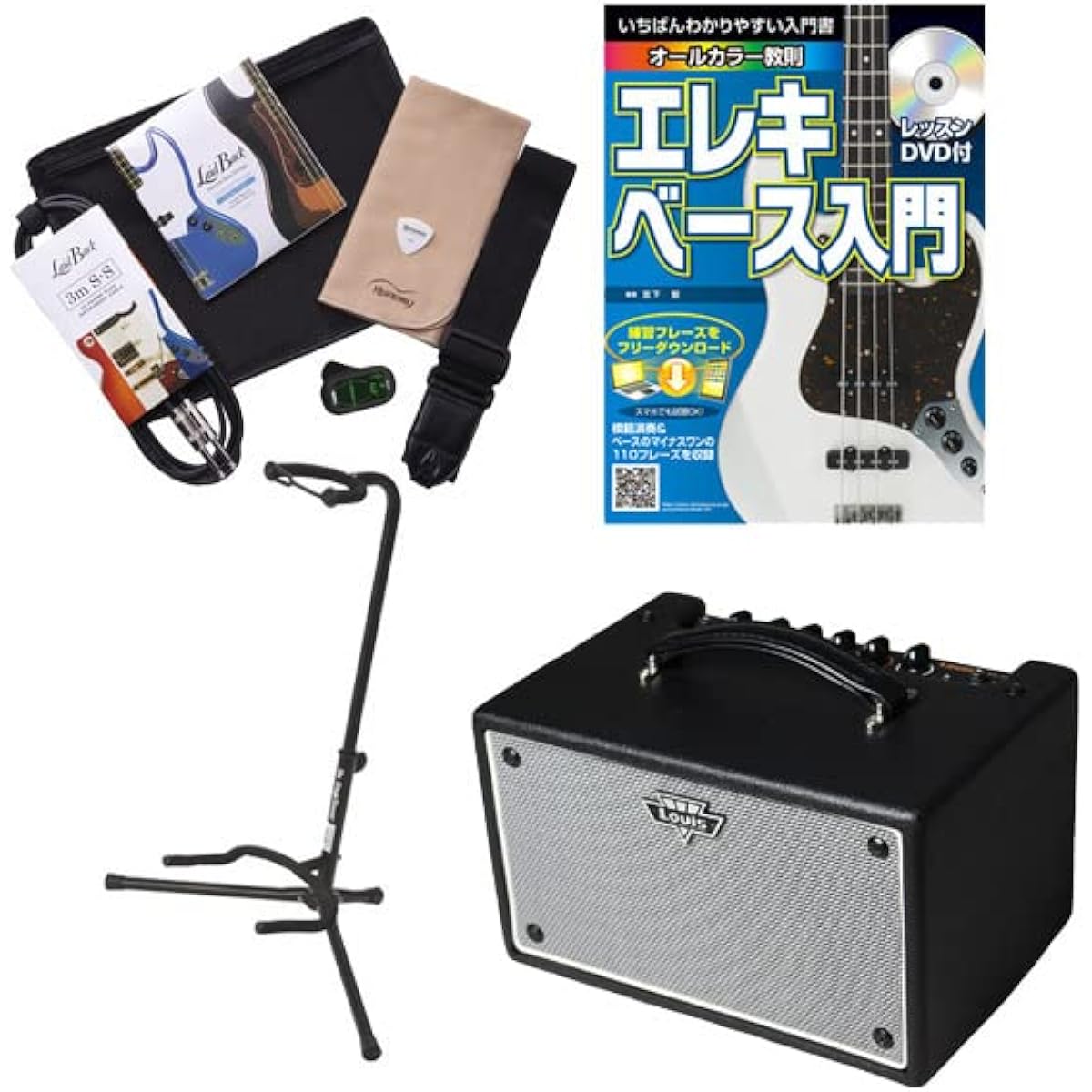 Louis LBA-15S Electric Bass Amplifier Beginner Set Louis