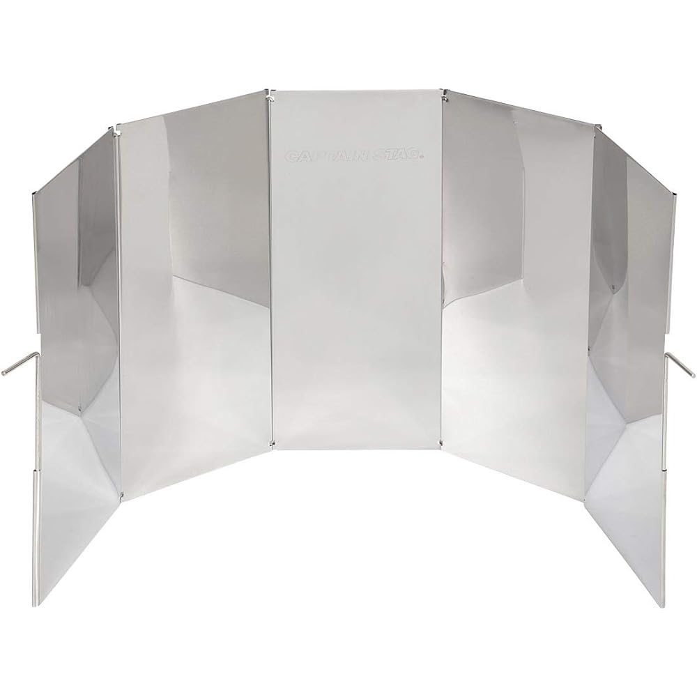 CAPTAIN STAG Windshield Windscreen Windscreen Ash Tray 2way Grill Screen Stainless Steel Storage Bag Included UG-3276 / UG-3277