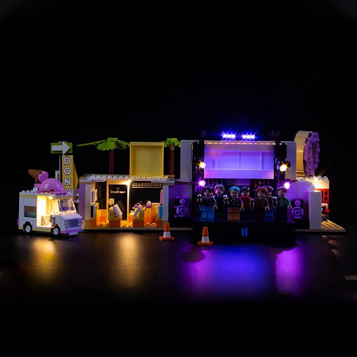 BrickBling LED Light Kit for Lego BTS Dynamite 21339 Set Creative Light Compatible with Lego 21339 for BTS Fans (Light Only, No Model)