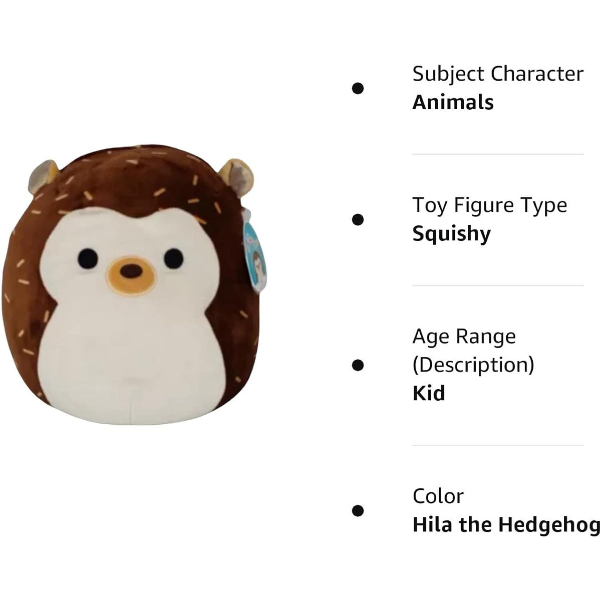 Squishmallows Official Kellytoy Plush Toy 8" Squishy Soft Stuffed Animal (Hira the Hedgehog) SQ82022