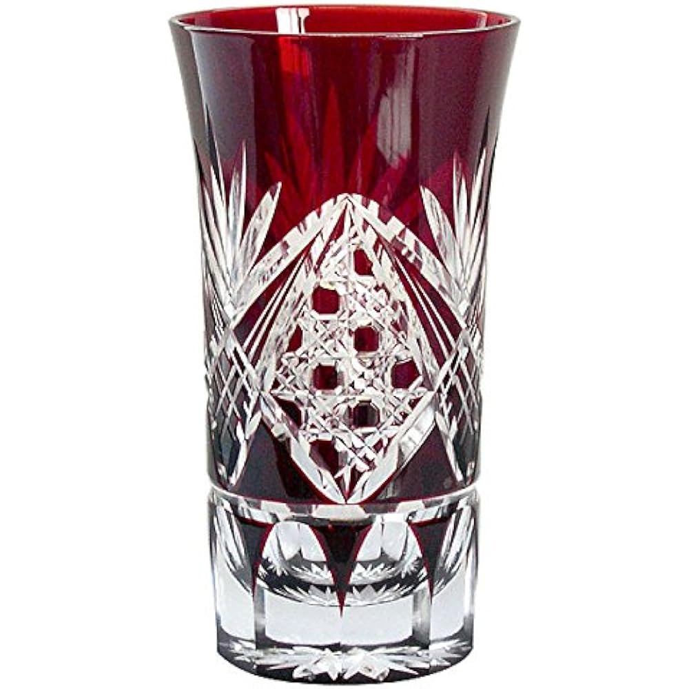 Tajima Glass Octagonal Kagome/Kikusoko Sip Beer Pair