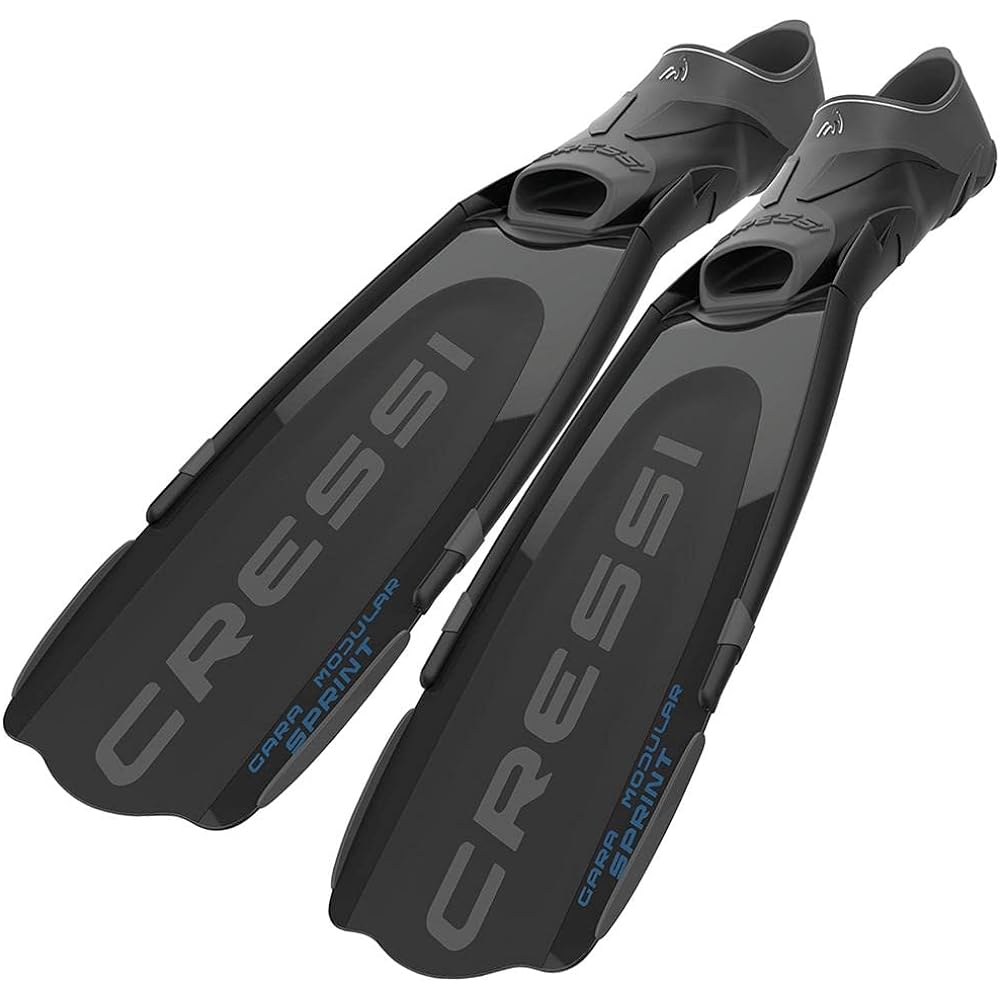 Scuba Diving Snorkeling Freediving – Gara Modular Interchangeable Blade System – Adjustable Full Foot Pocket – Gara Sprint: Made in Italy by Cressi