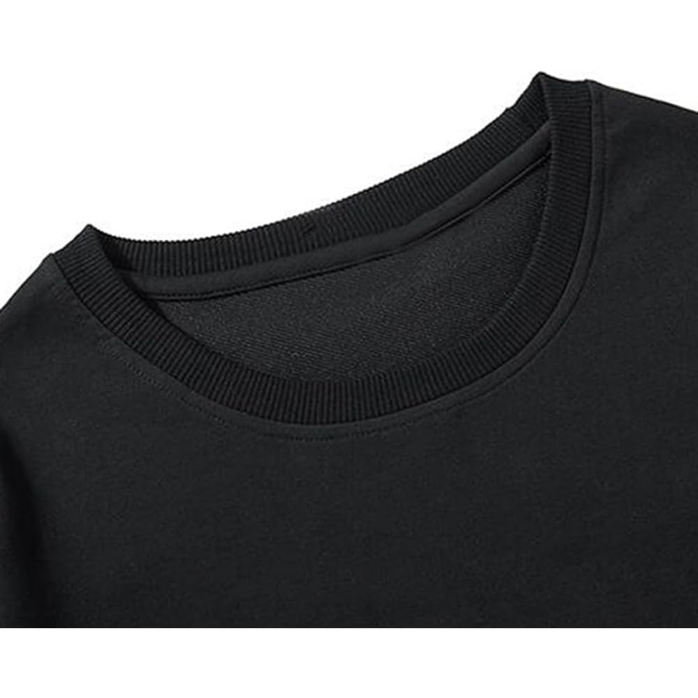 [ODFMCE] Men's Sweatshirt, Long Sleeve, Spring, Plain, Casual, Stylish, Loose, Large Size