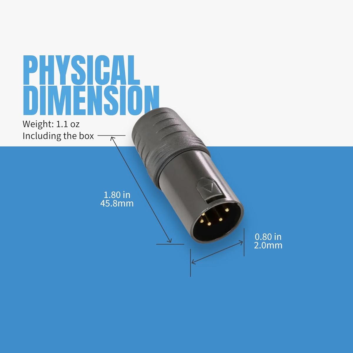 SIRS-E 2 Pack - CPoint DMXterminator XLR 5 Pin DMX Terminator 120 Ohm XLR5-TERM