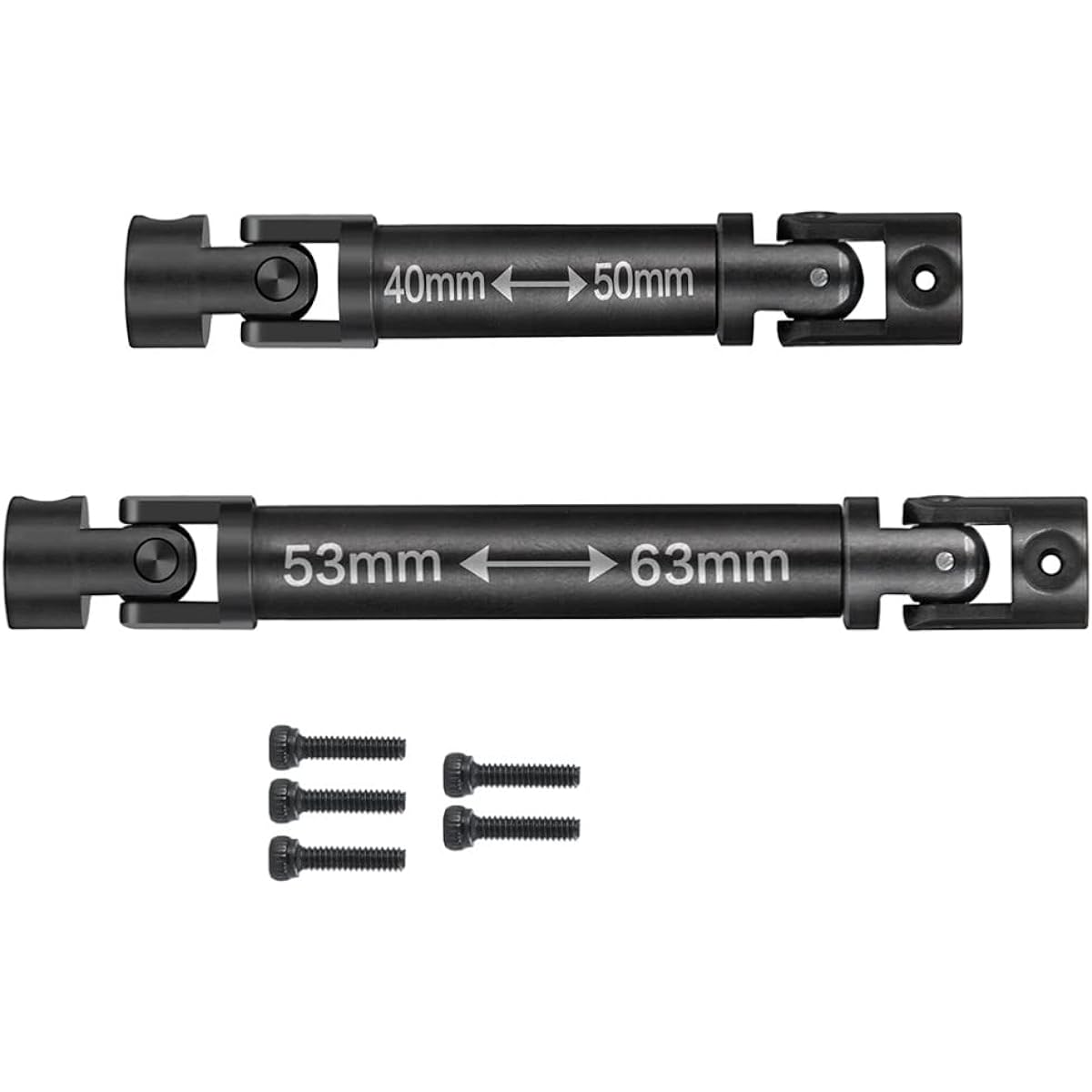 RC Crawler Car Steel Drive Shaft CVD Transmission Shaft 40+53mm 1:24th Axial SCX24 90081 AXI0001 AXI0002