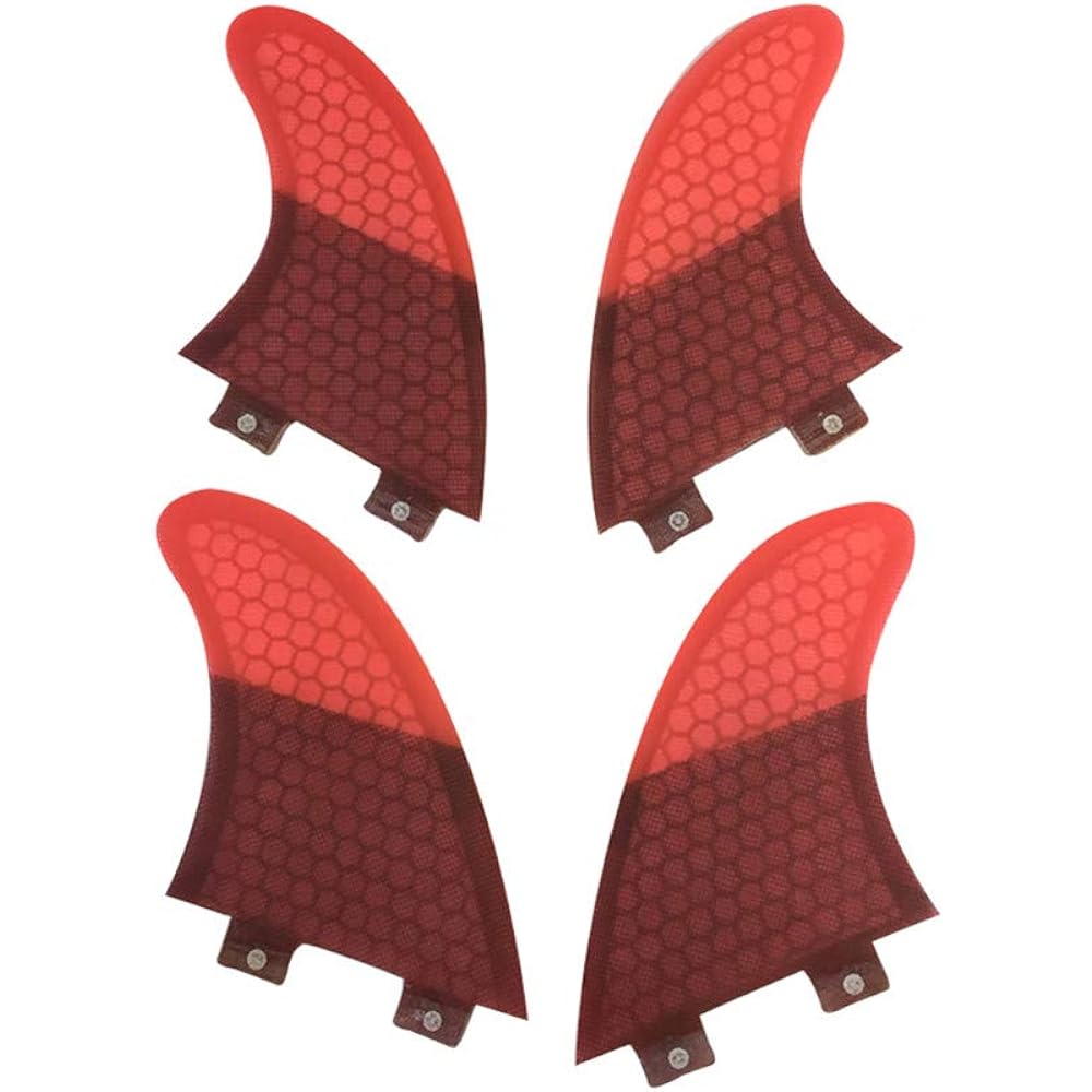 UPSURF Surfboard Fins Double Tabs K2.1 Size Set of 4 Surfing