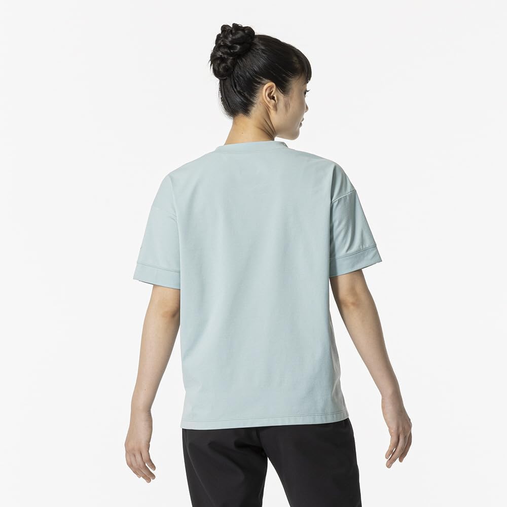 [Mizuno] Women's Training Wear, Soft Dry, Short Sleeve T-Shirt, Comfortable, Sweat Absorbent, Quick Drying, UPF50+ 32MAB300
