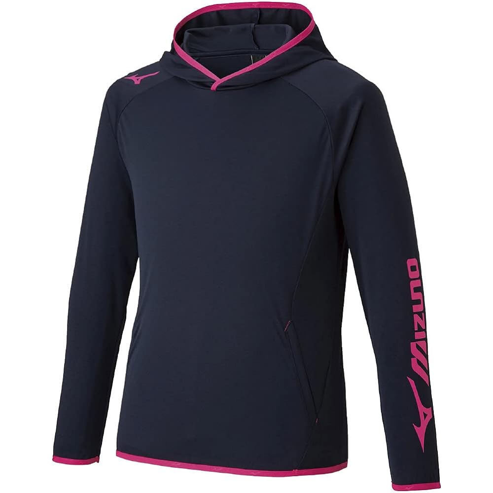 [Mizuno] Tennis Wear Warm-up Hoodie Parka Sweat Absorbent Quick Drying 62JC1005