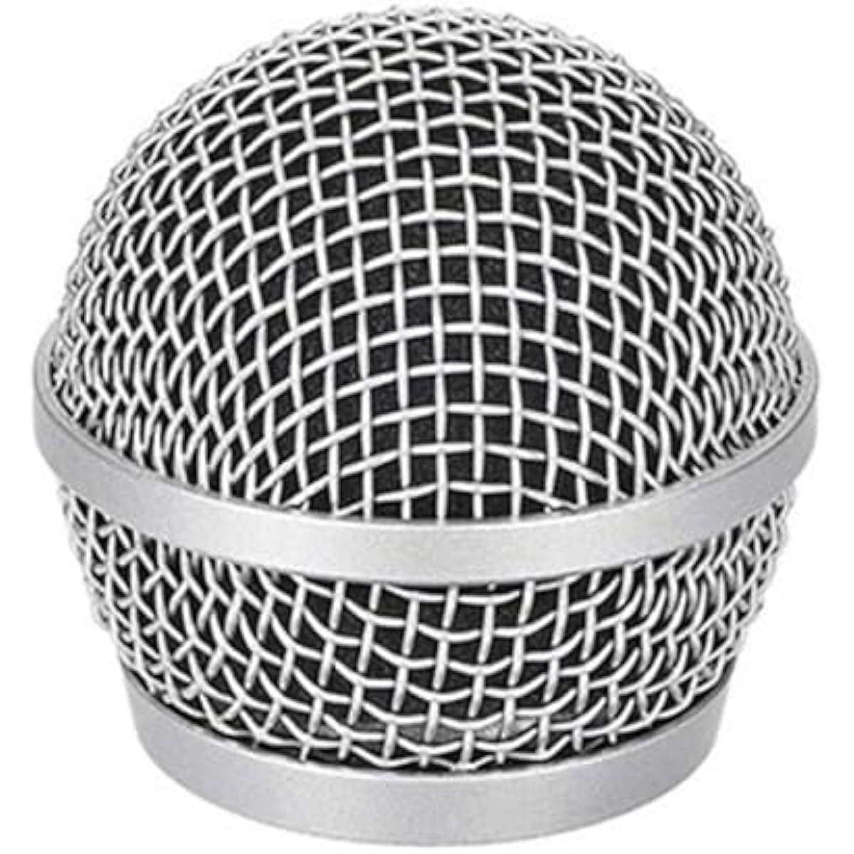 Shure PG58 Head Replacement Steel Mesh Microphone Grill Head Grill Mic Ball Replacement with Inner Foam for PG58 Shure Grill