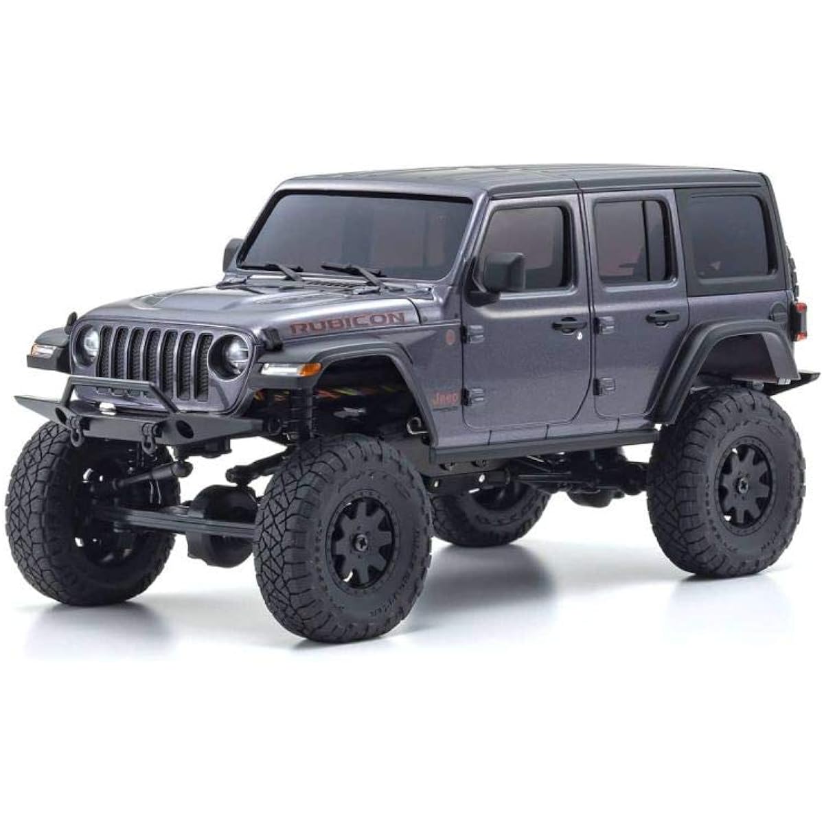 Kyosho Radio Controlled Electric Crawling Car MINI-Z 4x4 Series Ready Set Jeep Wrangler Unlimited Rubicon Granite Crystal Metallic 32521GM