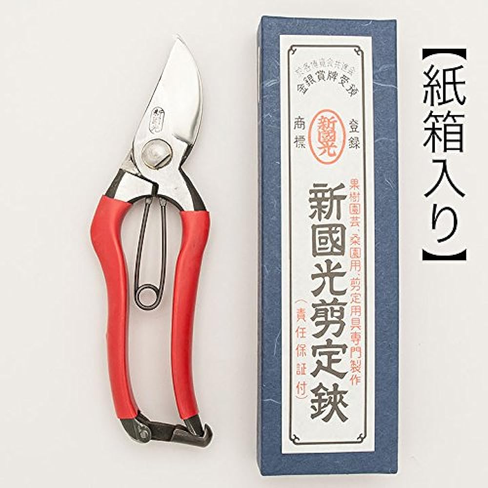 Tohoku Uchihamono Shinkunimitsu Pruning Shears <B type> 7 inch red handle