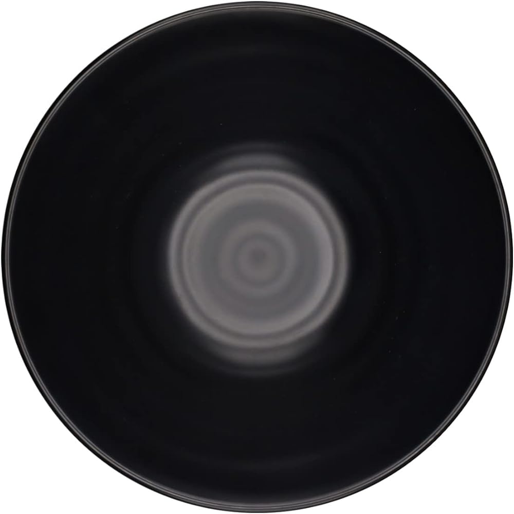 Taiwa Ramen Bowl Ramen Bowl 20cm Black MT Set of 5 Planed Shaving Texture KIWAMI Bowl TD-802-BKM