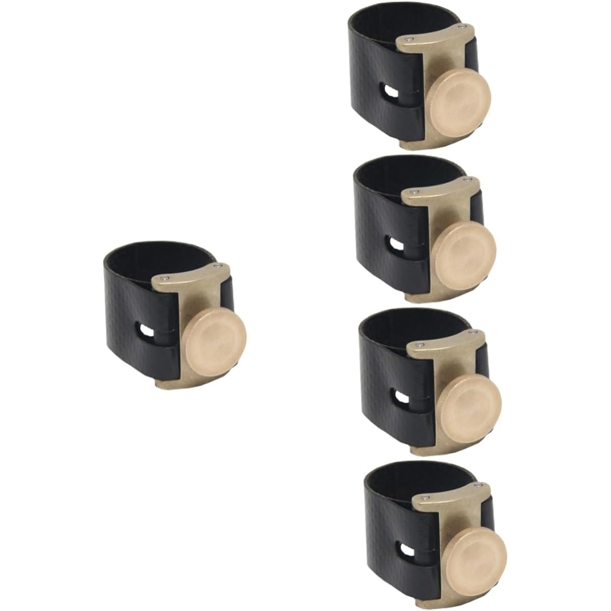 Vaguelly 5pcs Mouthpiece Clips Metal Saxophone Clips Saxophone Metal Clamp Saxophone Accessories Saxophone Ligature Saxophone Parts Alto Saxophone Clip Saxophone Mouthpiece Clip