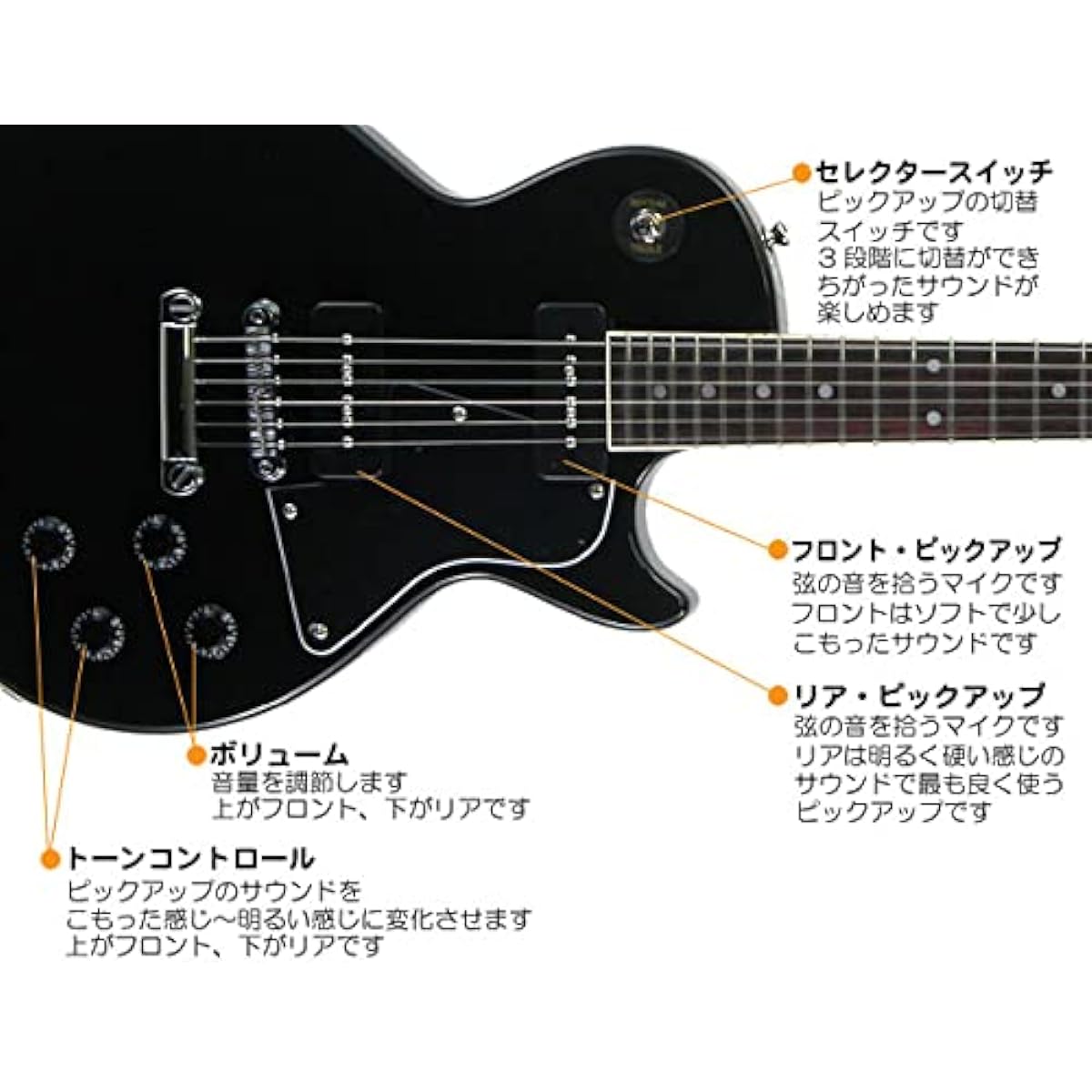 Electric guitar beginner set Les Paul Special type with mini amp 15-piece set Blitz BLP-SPL BK [98765]