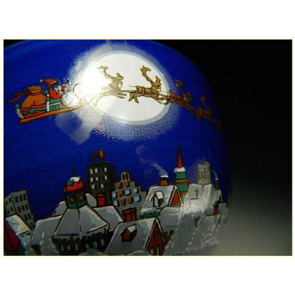 Christmas Matcha Tea Bowl Santa Claus Santa and Reindeer Zuifengama Christmas Present Diameter 12cm Height 8cm Tea Ceremony Boxed Tea Utensils