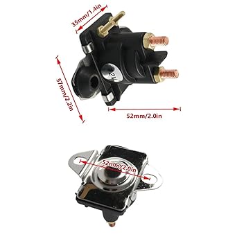 Motorcycle Starter Relay Motorcycle Starter Solenoid Relay Ignition Key Switch 89-818997A1 89‑850187T1 Mercury 25-40HP 4 Stroke Engine 12V