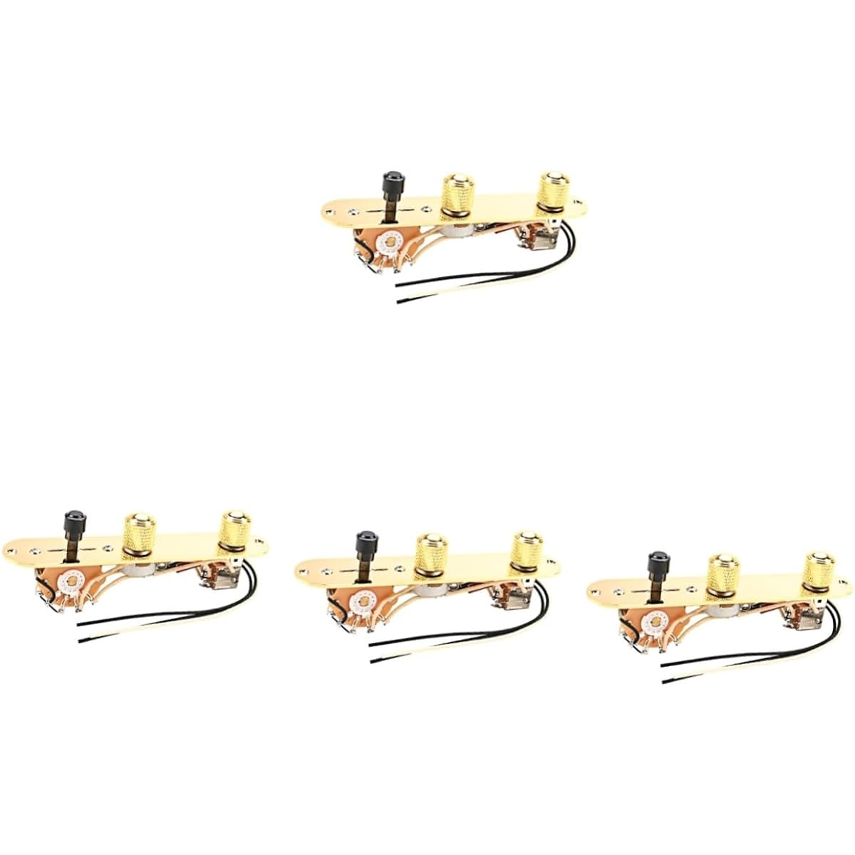 Vaguelly Set of 4 Guitar Circuit Board Saddle Plate Accessories Metal Guitar Control Plate Metal Guitar Parts V Guitar Guitar Bass Control Knobs Guitar Accessories Electric