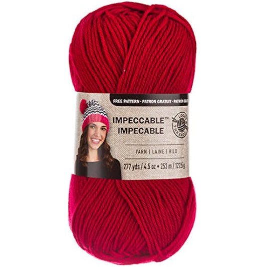 Loops & Threads Perfect Yarn 4.5 oz 1 Ball - Cherry