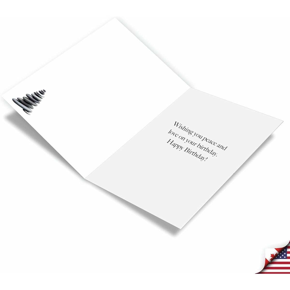NobleWorks Funny Birthday Greeting Card with 5 x 7 Inch Envelope for Men and Women (1 Card) Meditation Birthday Inner Peace Rush C10253BDG