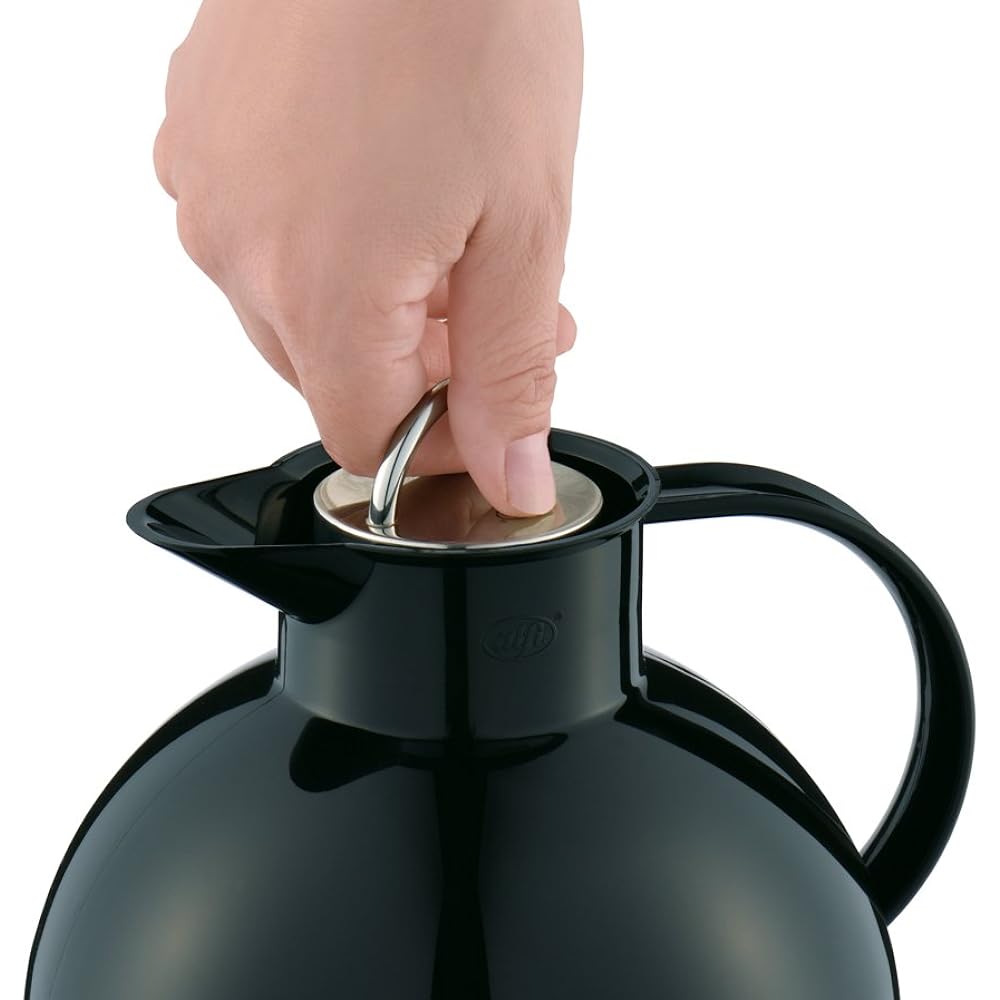 [Genuine Product] alfi Stainless Steel Tabletop Pot Kugel 1.0L Black AFTA-1001S BK