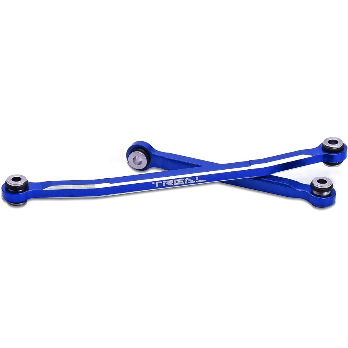 TREAL Alu #7075 Steering Link Steering Rod Tie Linkage Set for FMS FCX24 (Blue)