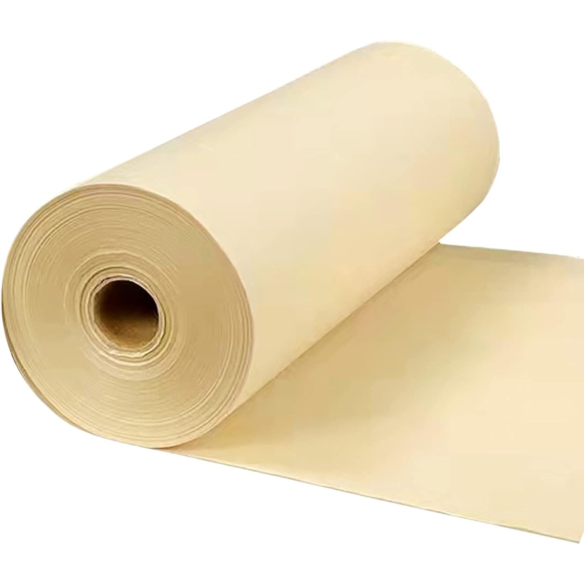 MEGREZ Roll Pack Xuan Paper Thick Calligraphy Xuan Paper Ink Paper for Chinese Practice - 35cm x 100m (13.78 x 3937 inches), Shu (Pipe) Shuan Yellow