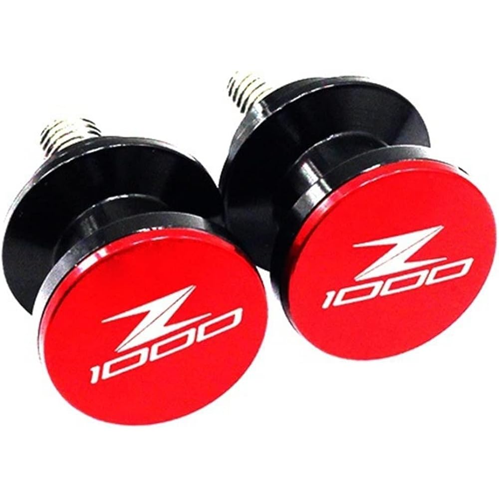 DEMUR 10mm Motorcycle Swing Arm Spool Slider Protector Swing Arm Stand Screw Slider For Kawasaki Z 1000 Z1000 2003-2013 Swing Arm Slider Spool (Size : Black)