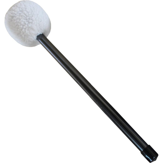 Arborea 45x9cm Gong Mallet 24"~32" Gong Beige Soft Velvet Head Stainless Steel Handle Meditation/Sound Healing Therapy/Yoga Accessories Medium Size