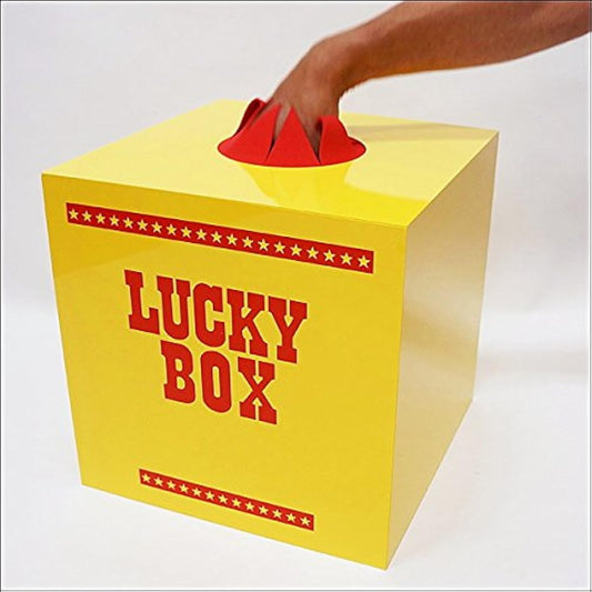 28cm Yellow Plastic Lucky Box (LUCKY BOX) 2338