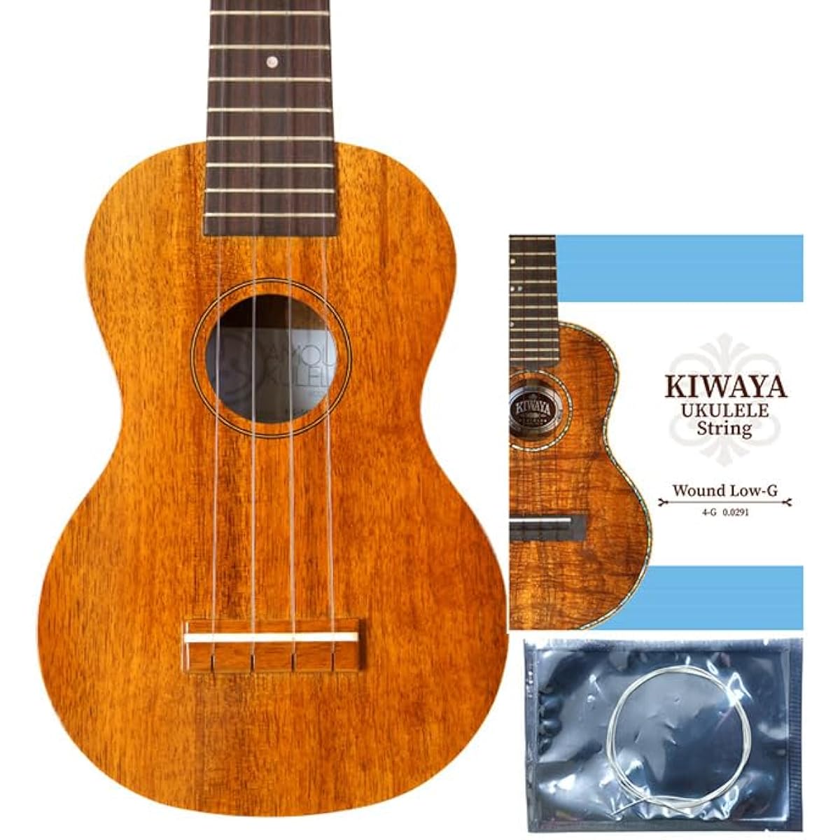 Famous FS-5G [With replacement Low-G string] Soprano ukulele, Hawaiian Koa, Made in Japan, Handmade, Famous