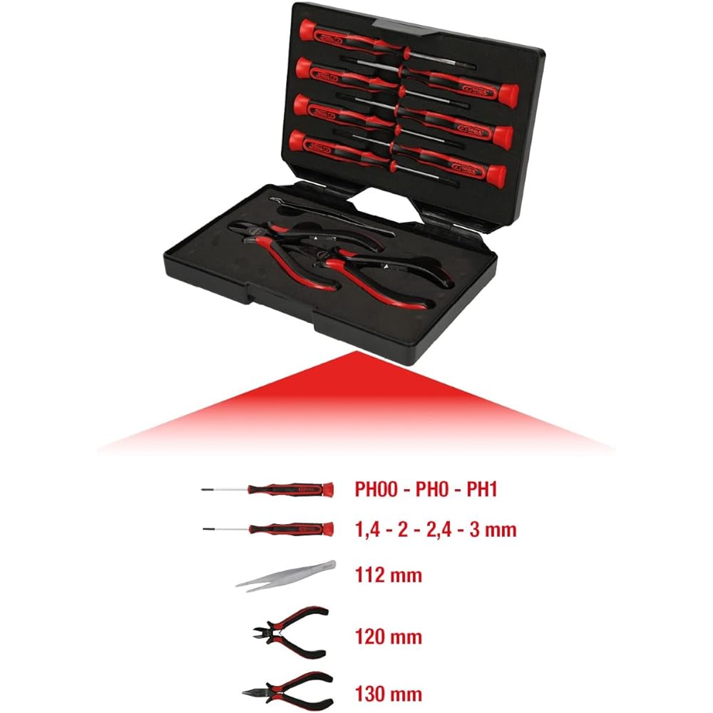 KS TOOLS Precision tool set 10 pcs 500.7180