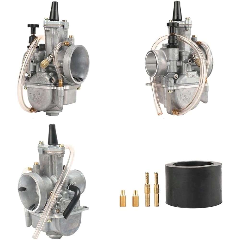 2T 4T Universal Motorcycle Carburetor 21 24 26 28 30 32 34mm Power Jet and Racing Motor (Color: PWK-32)