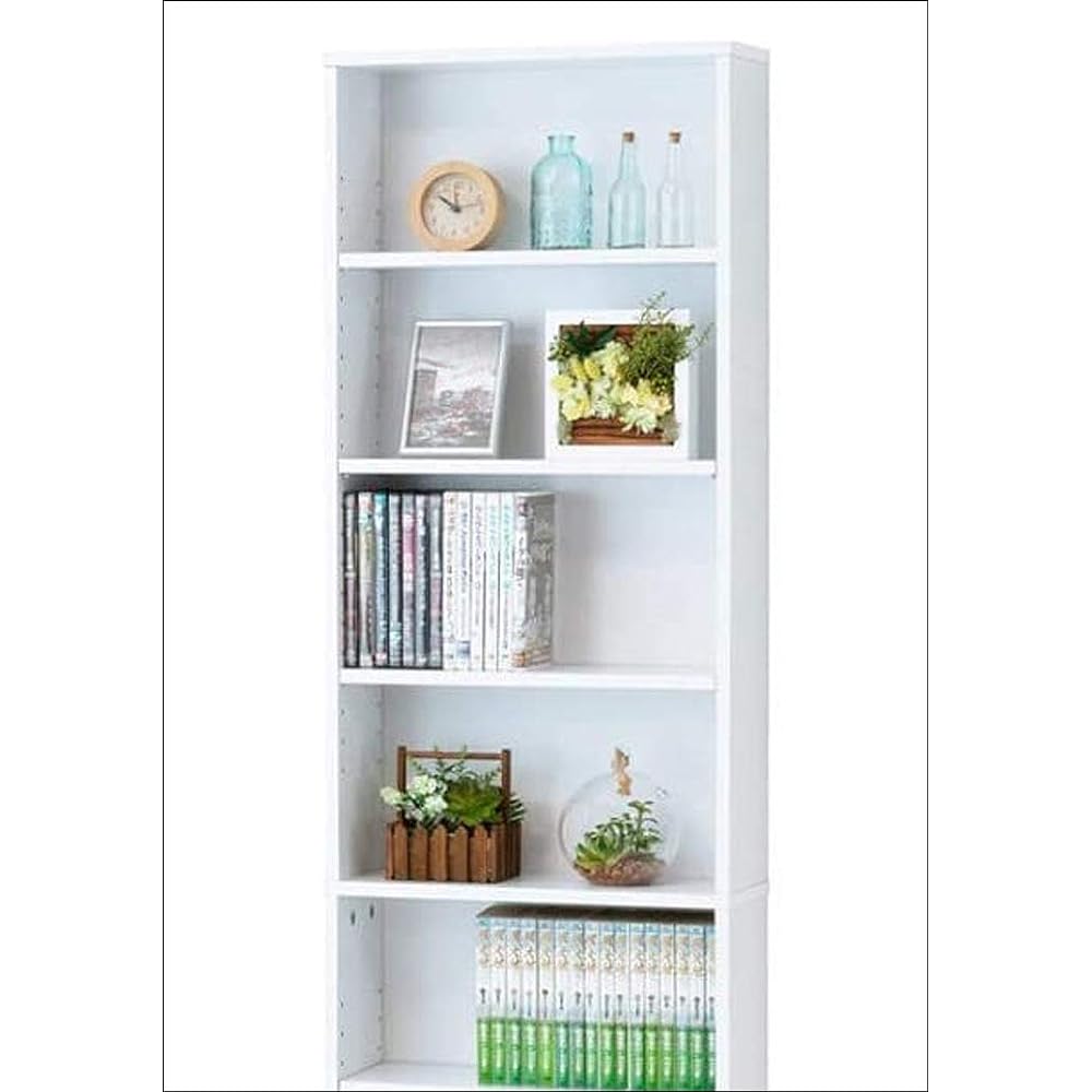 Kuroshio Bookshelf White Width 45cm Bookshelf Comic Storage Rack 039365