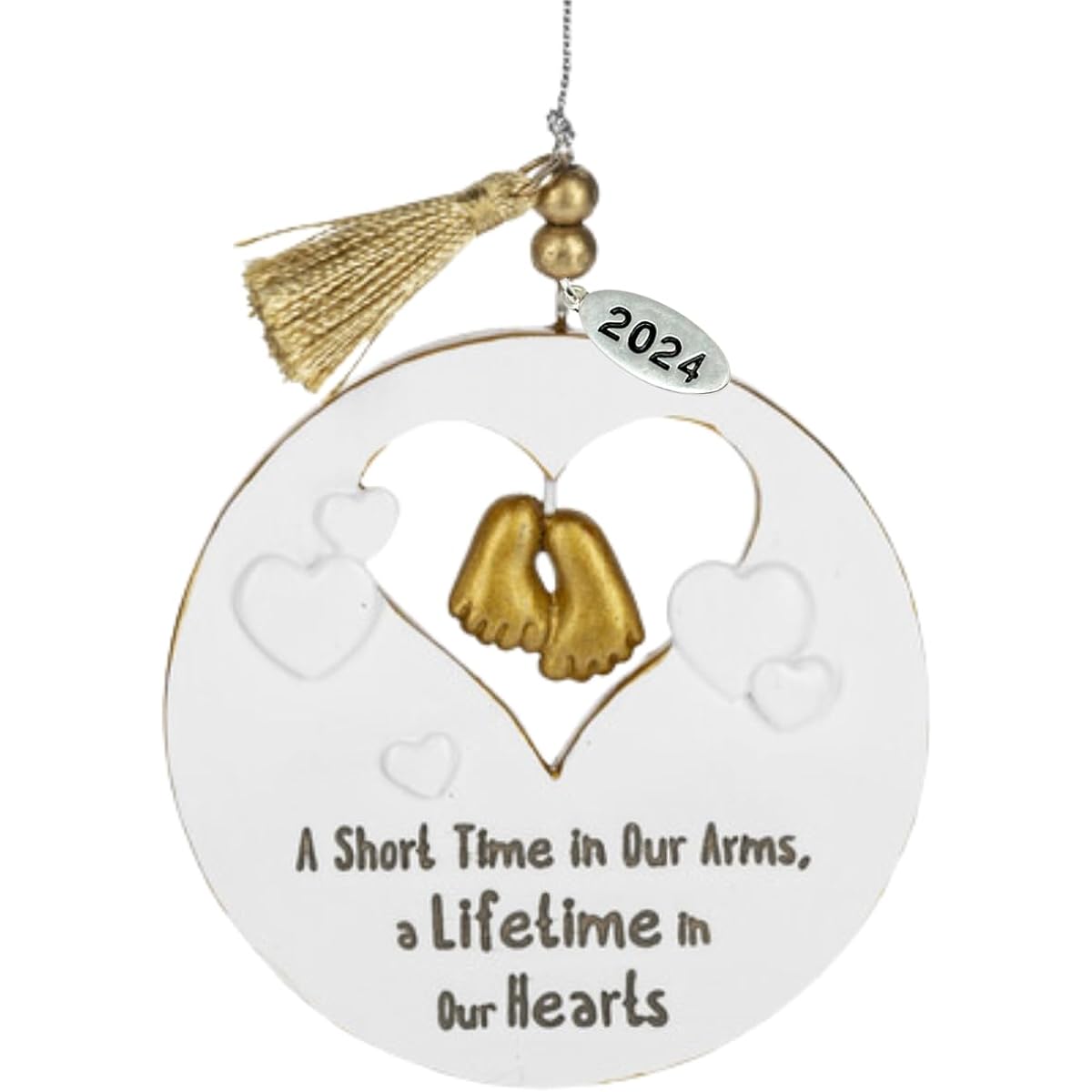 Miscarriage Gift for Mom, Baby Loss Memorial Ornament - Comes in a gift box and is ready to give.