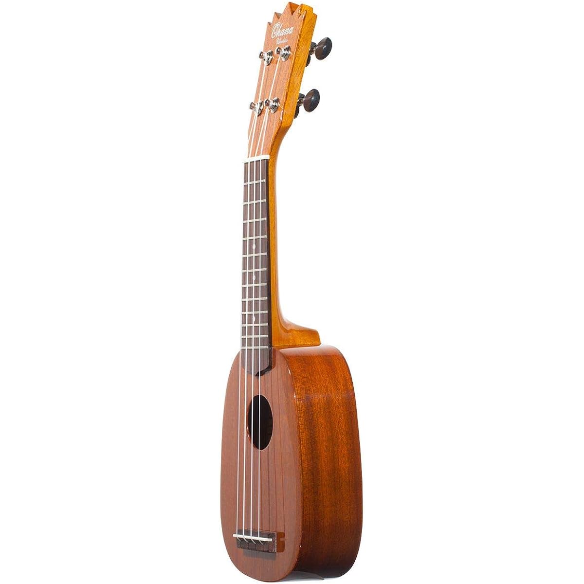 Ohana Ukuleles Small Soprano (Sopranissimo) Size Mahogany Pineapple Shape TTPK-25G All Solid Mahogany