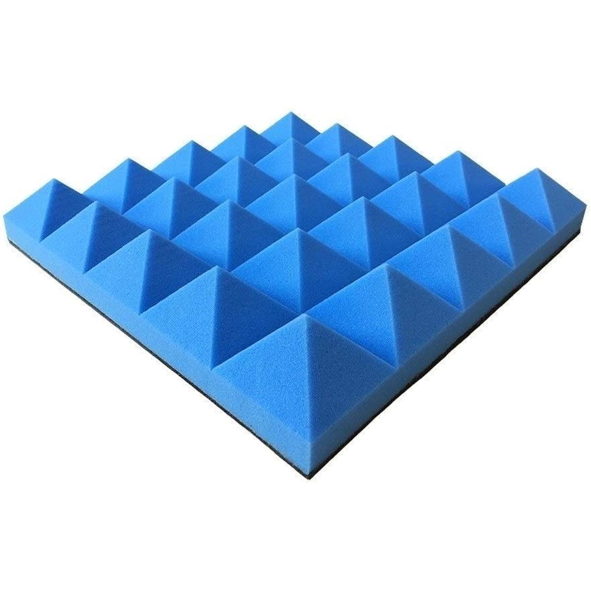 Indoor Acoustic Panel, Self-Adhesive High Density Sound Absorbing Cotton Family Office Soundproofing Foam Size: 50509CM (Yellow) (Blue)