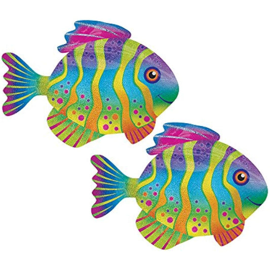 Anagram 33" Foil Party Balloons Sparkling Tropical Fish Set of 2