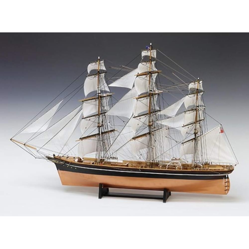 Woody Joe 1/100 Cutty Sark with sail wooden model assembly kit