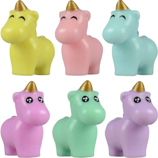 Enterbending Little Unicorn Toy Figures - 50 Pieces Unicorn Figures - Unicorn Party Favors for Kids - Unicorn Cake Toppers - Unicorn Decorations Playset