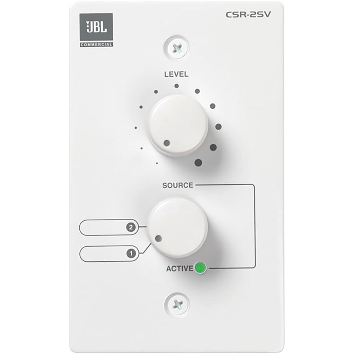 JBL PROFESSIONAL CSR-2SV-WHT Wall-mounted panel type remote controller