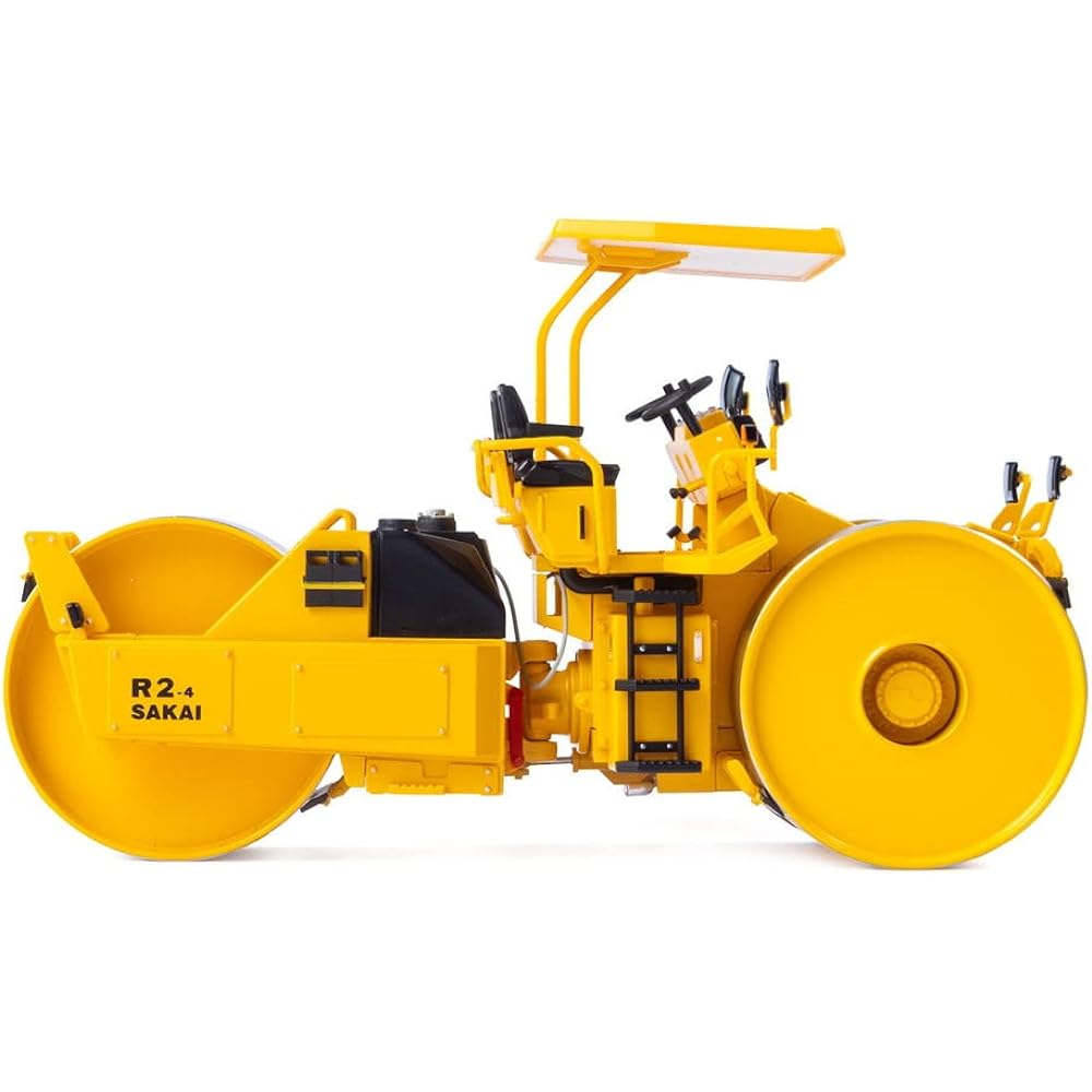Platts 1/50 SAKAI (Sakai Heavy Industries) R2-4 Macadam Roller Metal Finished Product Model MKMR-1 Yellow