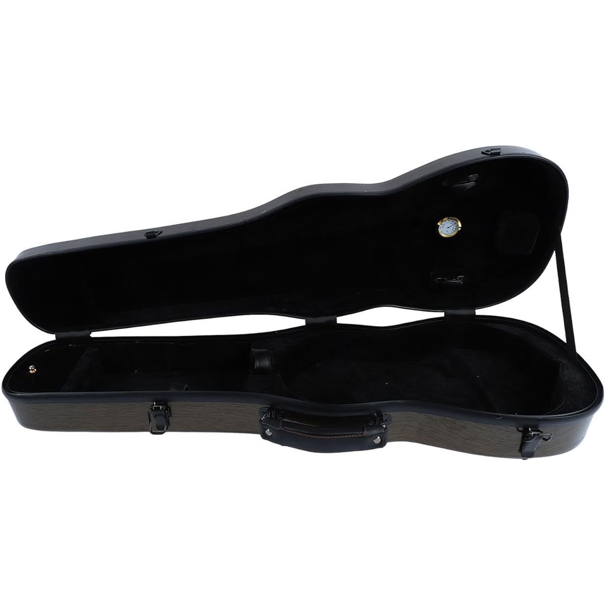Violin Hard Case Standard Size Violin Case Thick Lining 2 Delicate Carbon Fiber Strips (Coffee)